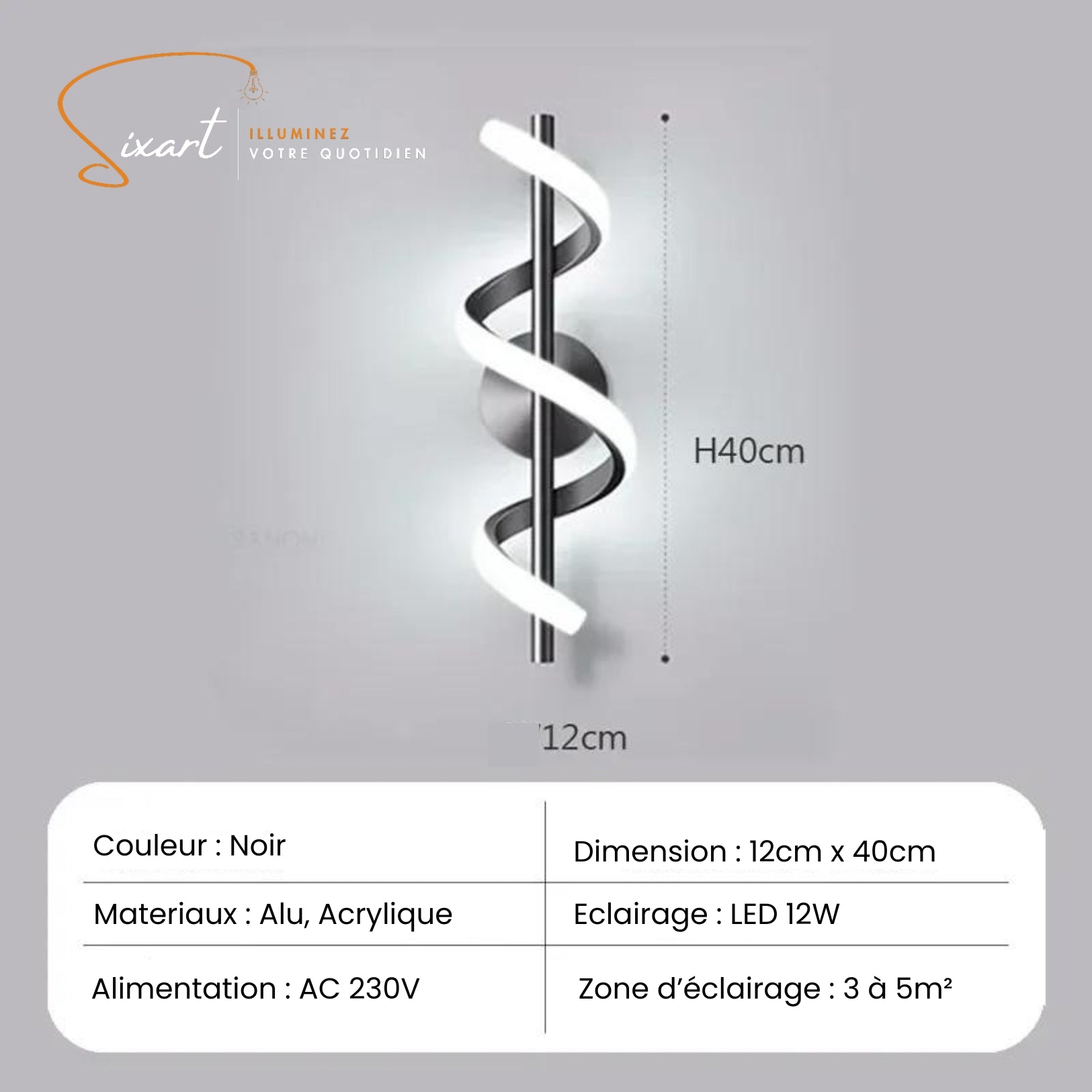 Applique murale design LED - Ledelle